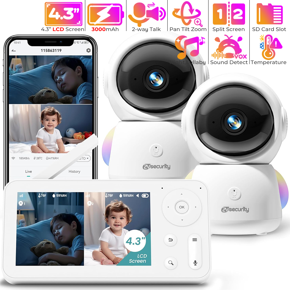 Audio Detect Music - 2 Kameralı ve Sesli 2K Bebek
