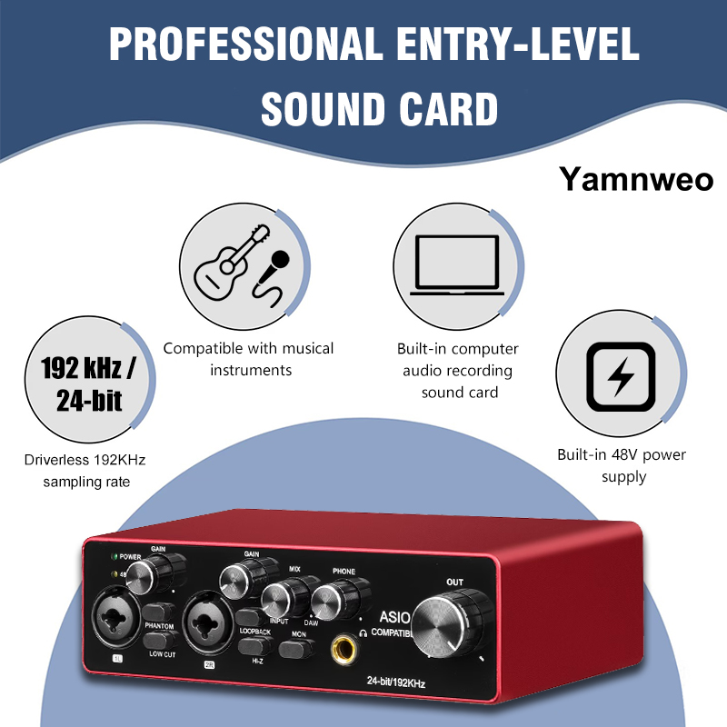 Audio Music Cutting - YAMNWEO MD22 Taşınabilir 2 Kanallı USB