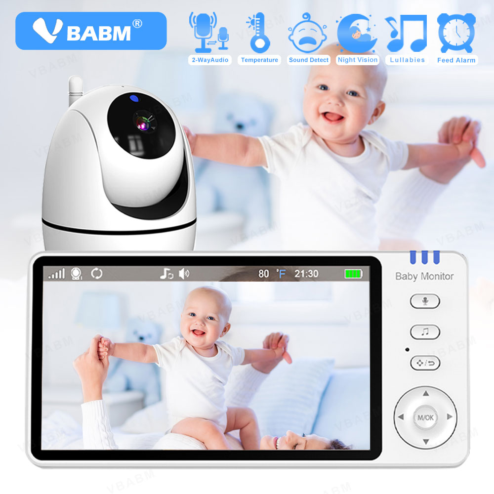 Audio Detect Music - VBABM ABM501 Bebek Monitörü 5.0 İnç