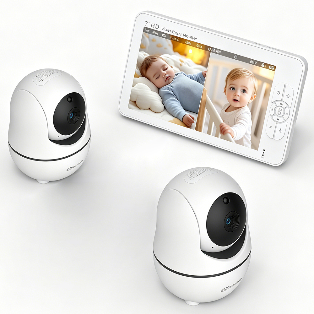 7 İnç HD Bölünmüş Ekranlı Bebe - Audio Detect Music incelemesi ve fiyatı