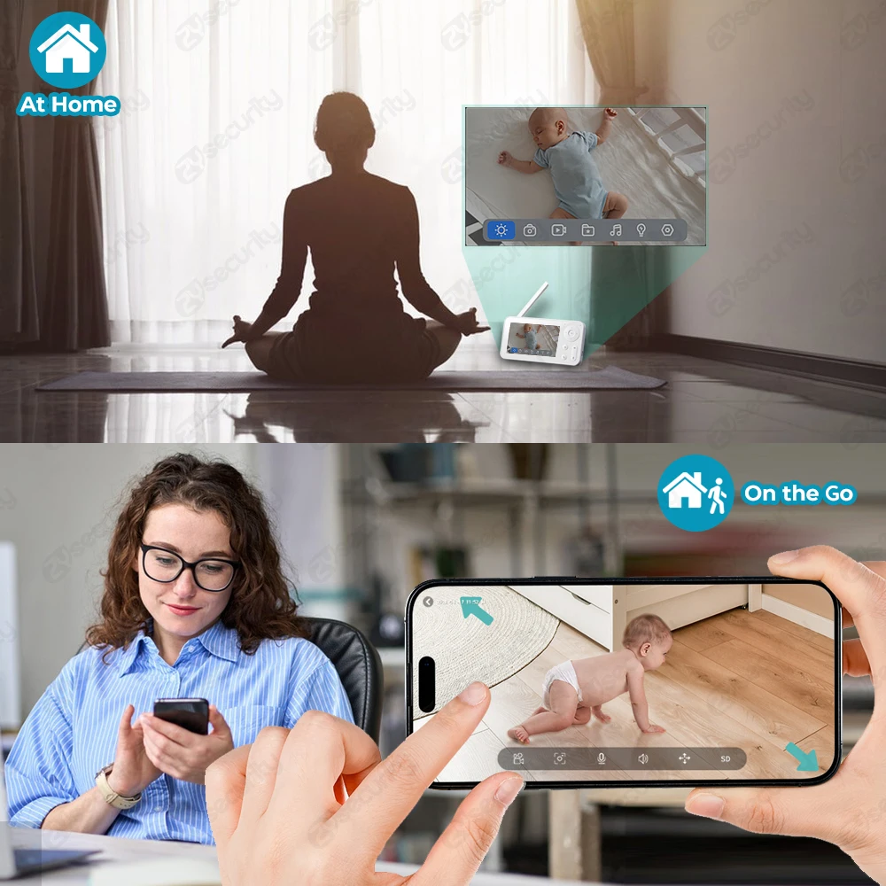 2K WiFi Bebek Monitörü Ekranlı - Audio Detect Music incelemesi ve fiyatı