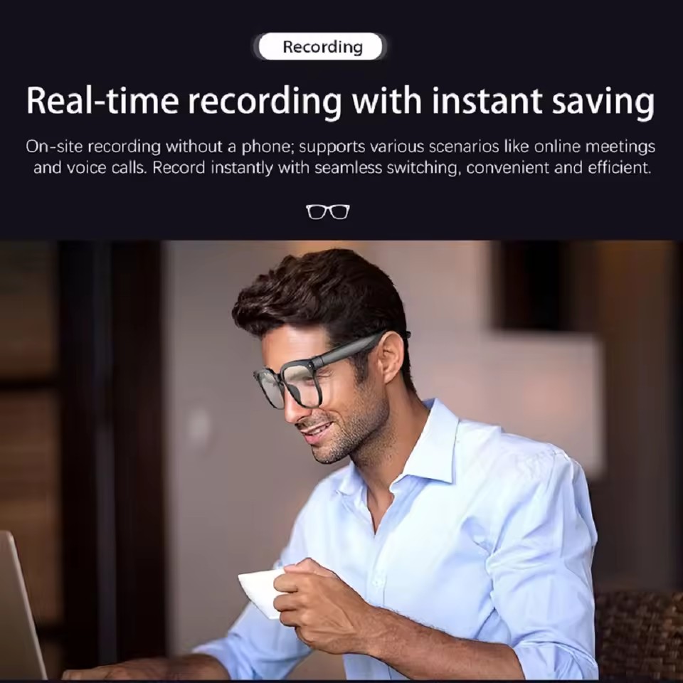 M02S AI Akıllı Gözlük 8MP Kame - Audio Music Ai incelemesi ve fiyatı