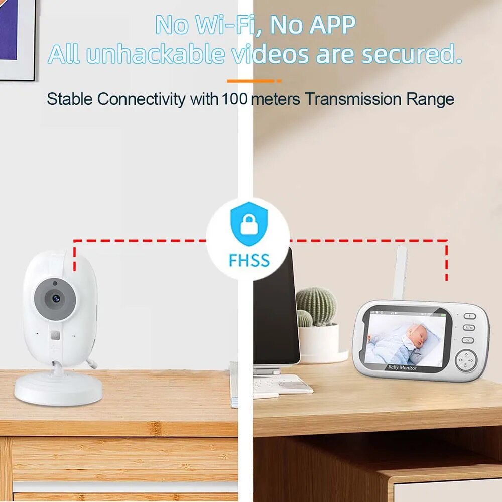 3.5 ''Video bebek izleme monit - Audio Detect Music incelemesi ve fiyatı