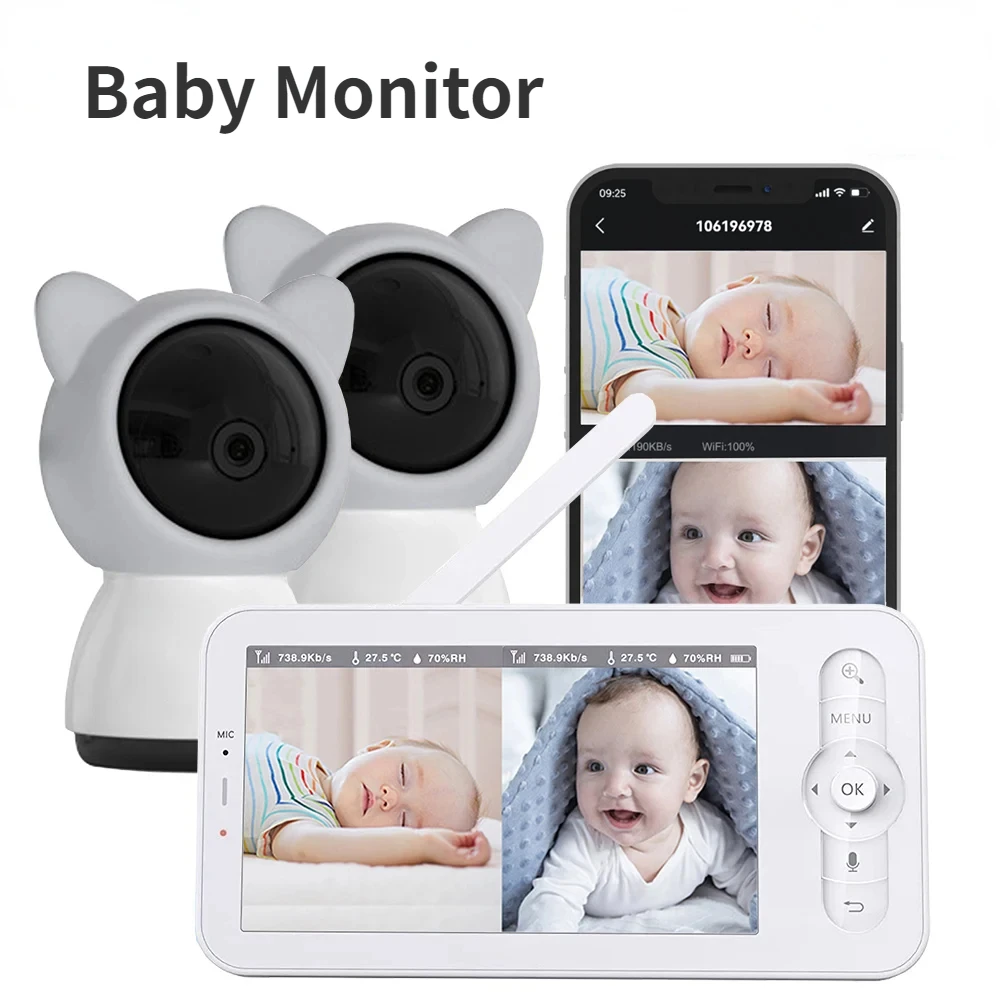 Bebek Monitörü HD 5 İnç LCD İk - Audio Detect Music incelemesi ve fiyatı