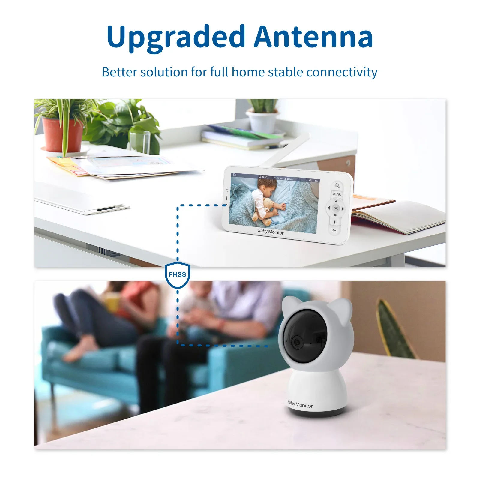 Bebek Monitörü HD 5 İnç LCD İk - Audio Detect Music incelemesi ve fiyatı