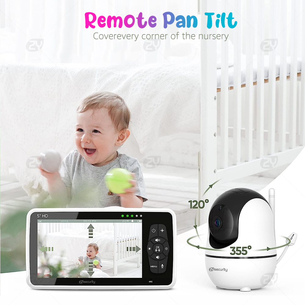 2 Kameralı 5''Video Bebek Moni - Audio Detect Music incelemesi ve fiyatı