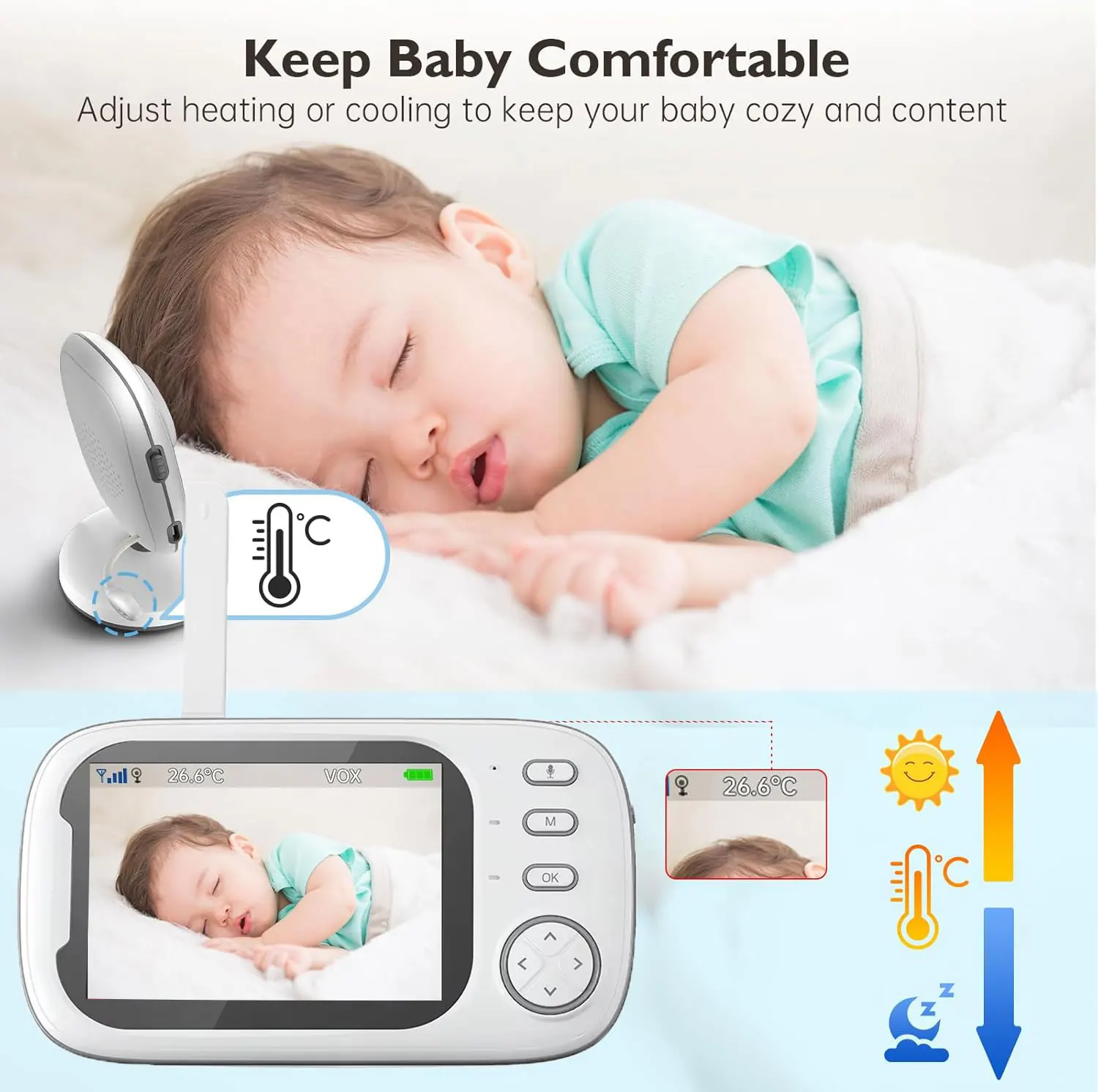 2.4G Bebek Monitörü, Anne Çocu - Audio Detect Music incelemesi ve fiyatı